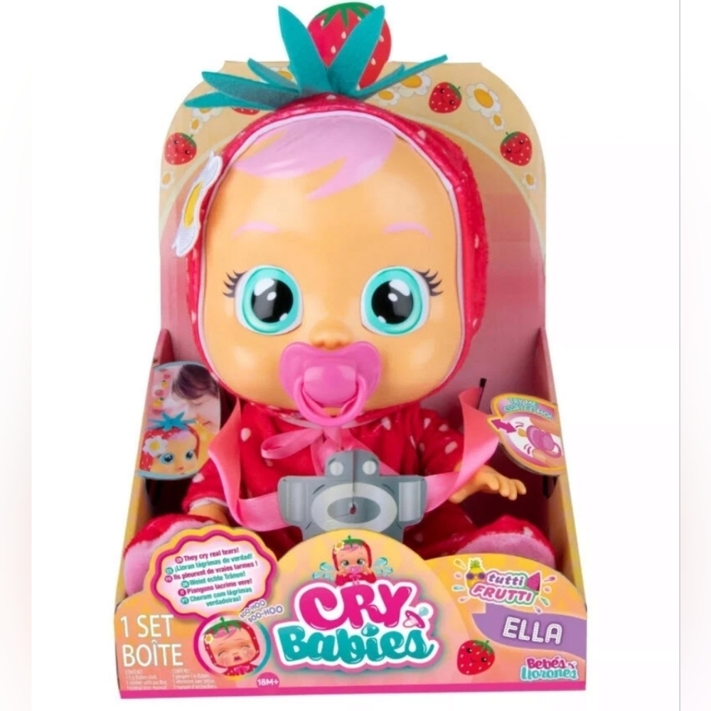 Cry Babies Ella Tutti Frutti Strawberry Doll